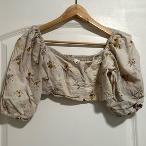 H&M babydoll floral top